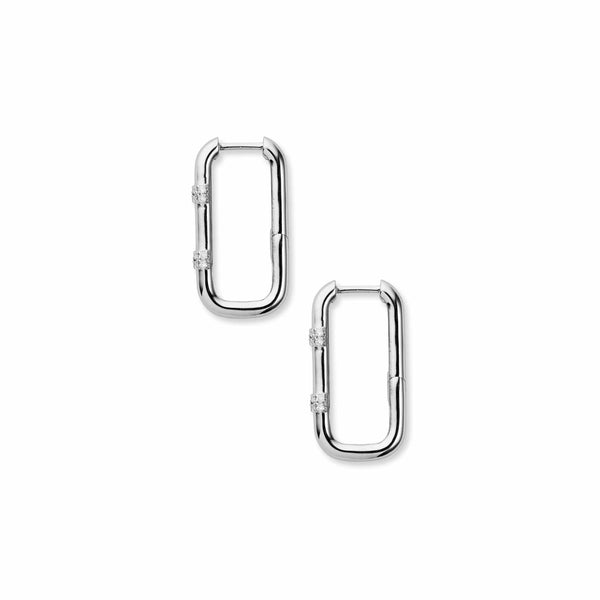 Rumi Diamond Gold Hoop Earrings