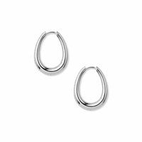 Side shot of diamond teardrop earrings white gold