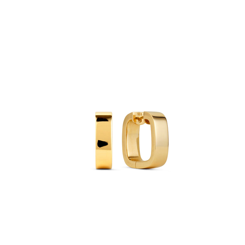 Square Gold Hoop Earrings