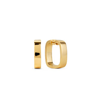 Square Large Gold Hoop Earrings