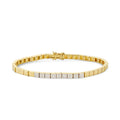 Square Diamond Gold Bracelet