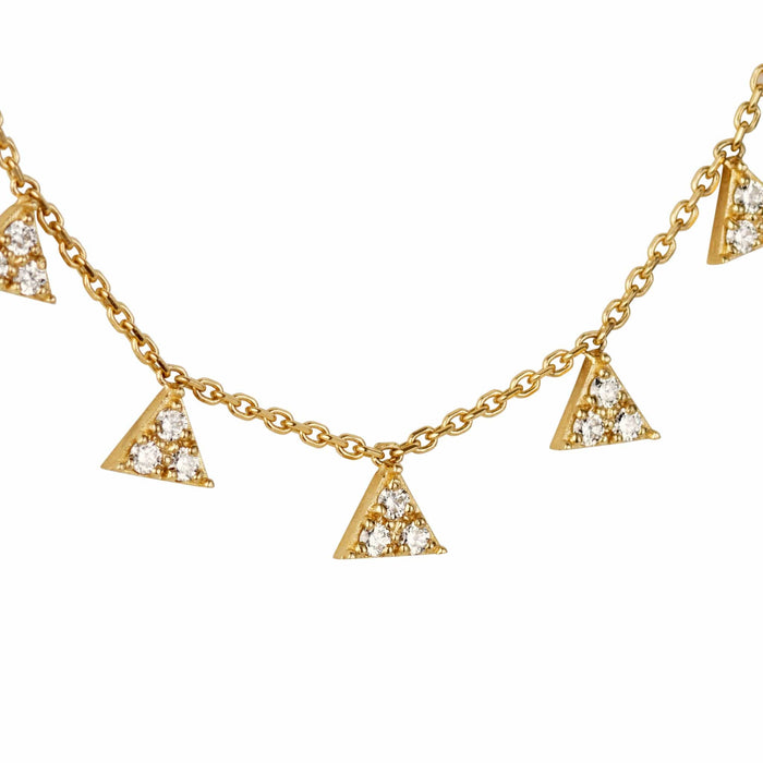 Triangle Diamond Necklace