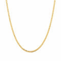 Thin Curb Chain Gold Necklace