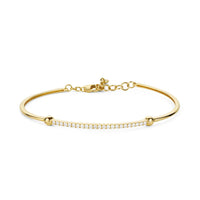 Front shot of serene bar diamond bracelet 