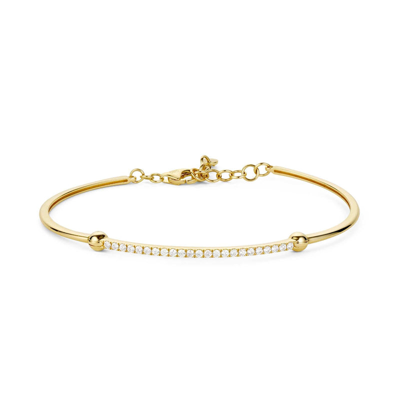 Front shot of serene bar diamond bracelet 
