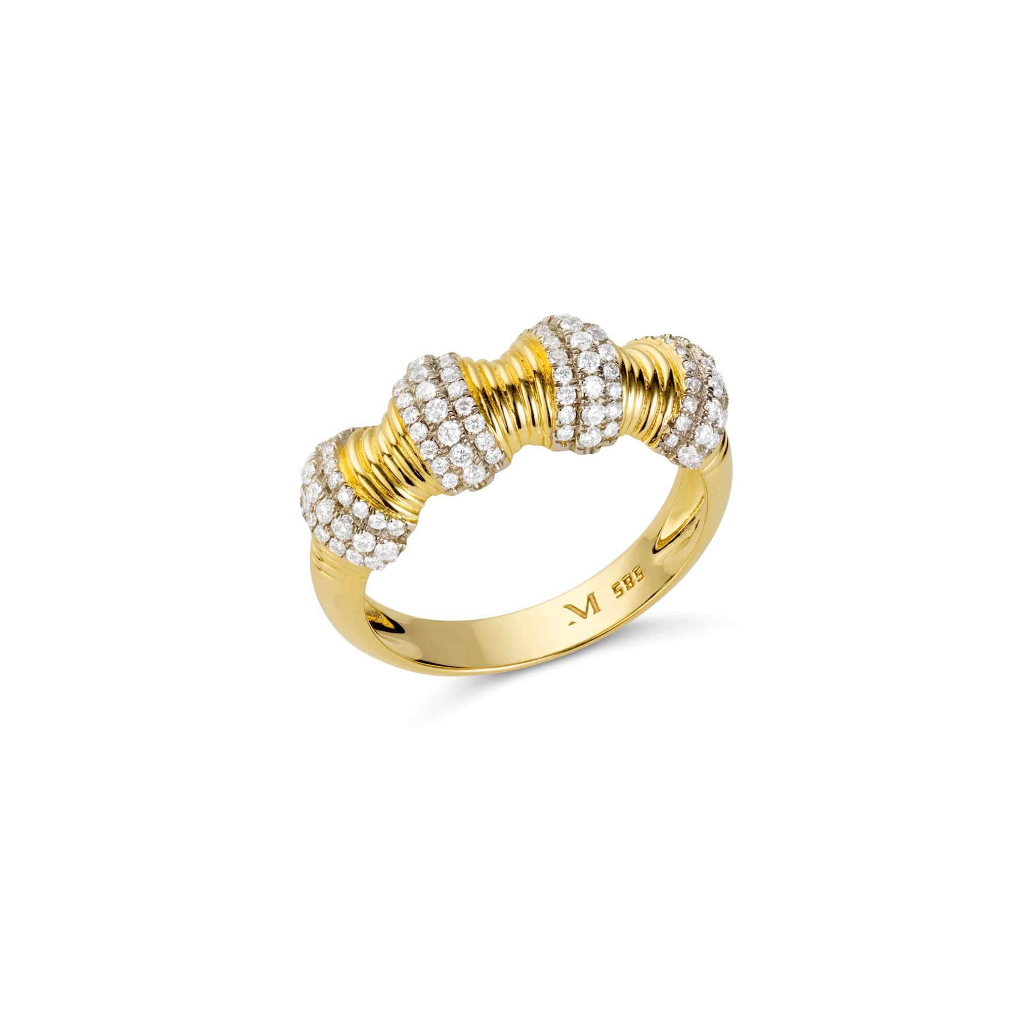 Hourglass Diamond Ring