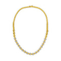 Hourglass Gold Diamond Necklace