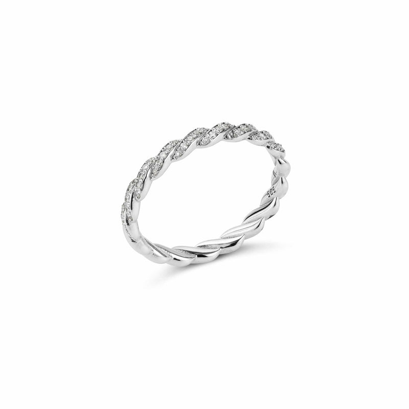 Infinity Gold Diamond Ring