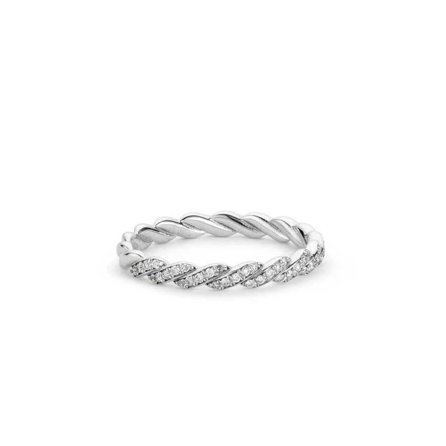 Infinity Gold Diamond Ring