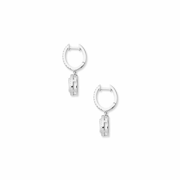 Allumare Gold Diamond Halo Earrings