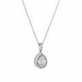 Allumare Diamond Halo Pendant Necklace