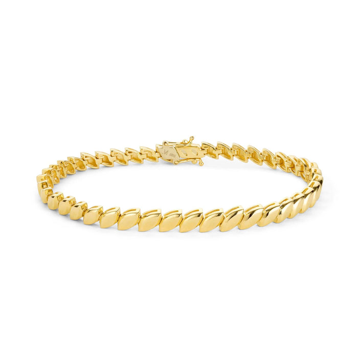 Front shot of Luna leaf bracelet