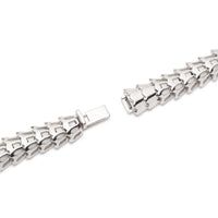 Yilan Diamond Pavé White Agate, White Gold, Wrap Necklace