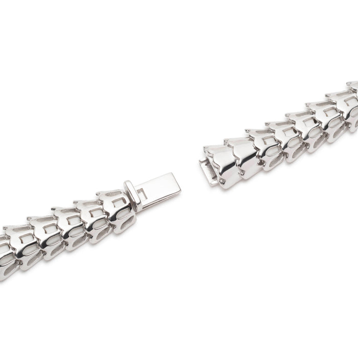 Yilan Diamond Pavé White Agate, White Gold, Wrap Necklace