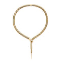 Yilan Diamond Pavé Onyx Gold Wrap Necklace