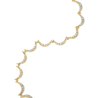 Crescent Diamond Bracelet, Yellow Gold