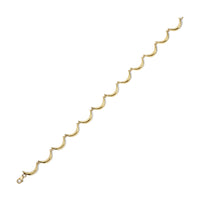 Crescent Bracelet, Yellow Gold