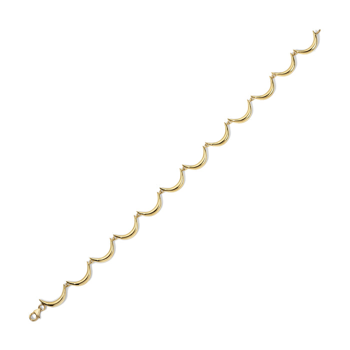 Crescent Bracelet, Yellow Gold