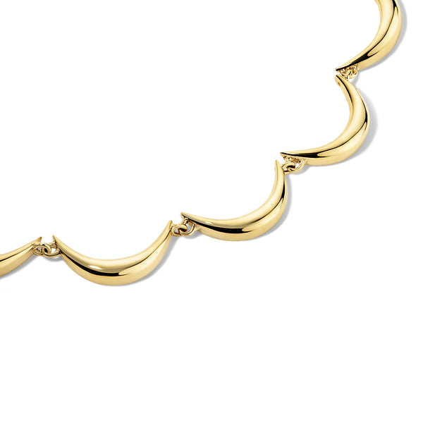 Crescent Gold Bracelet