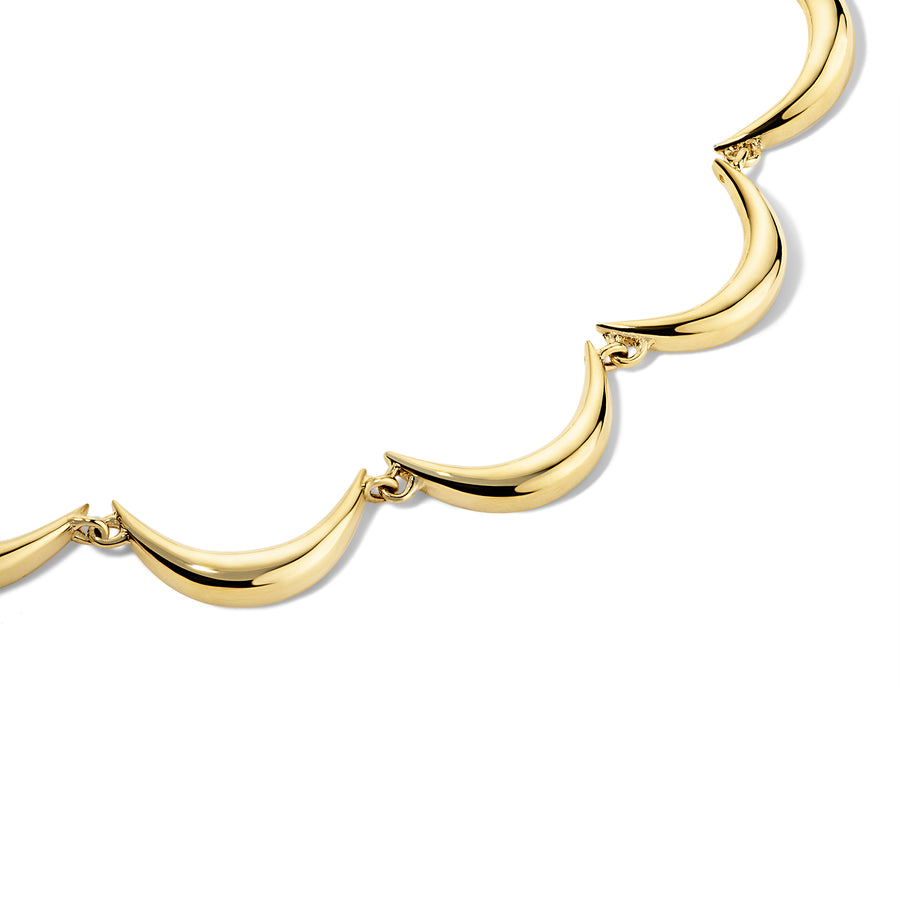 Crescent Gold Bracelet
