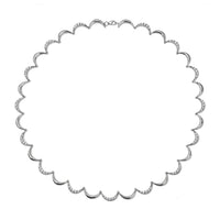 Crescent Diamond Collar Necklace, White Gold