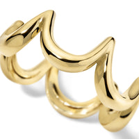 Crescent Band Ring, Yellow Gold