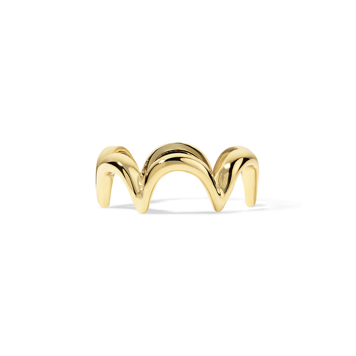 Crescent Band Ring, Yellow Gold
