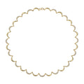 Crescent Gold Diamond Collar Necklace