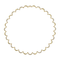 Crescent Diamond Collar Necklace