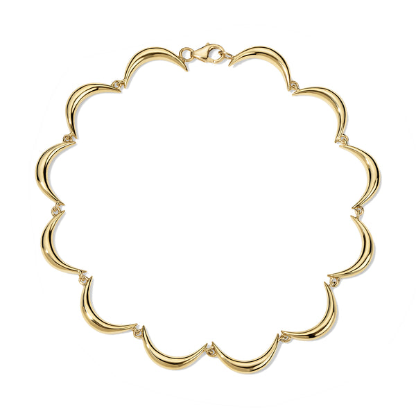 Crescent Gold Bracelet