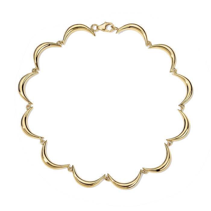 Crescent Bracelet, Yellow Gold
