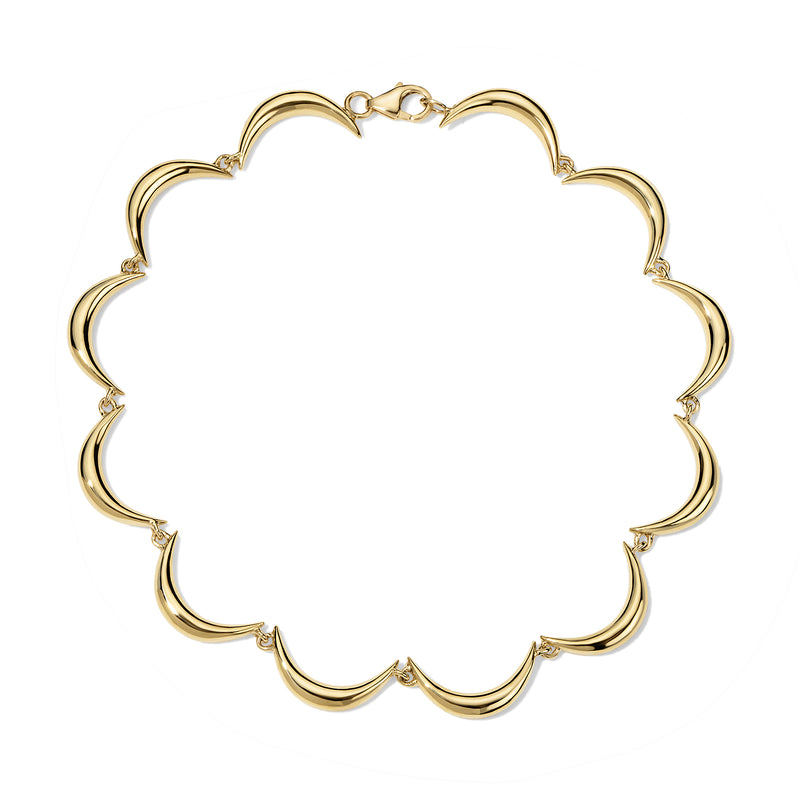Crescent Gold Bracelet