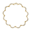 Crescent Gold Diamond Bracelet