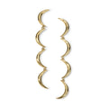 Crescent Gold Drop Earrings