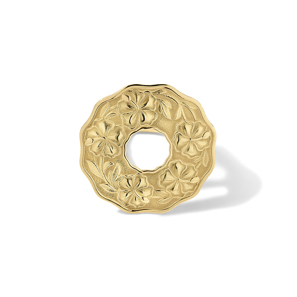 Sabra Coin Gold Ring