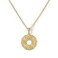 Sabra Coin Gold Pendant Necklace