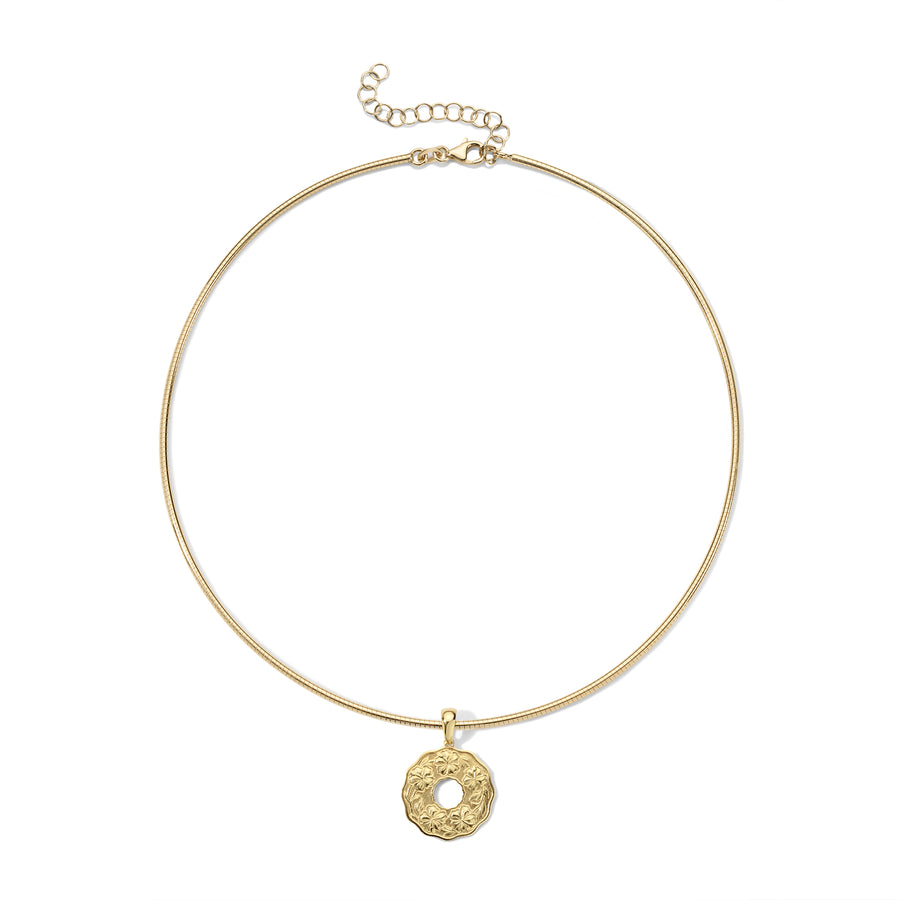 Sabra Coin Omega Gold Chain Necklace