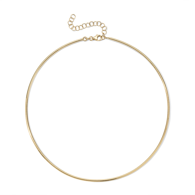 Sabra Coin Omega Gold Chain Necklace