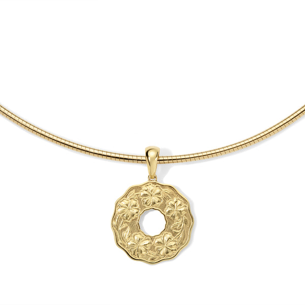 Sabra Coin Omega Gold Chain Necklace