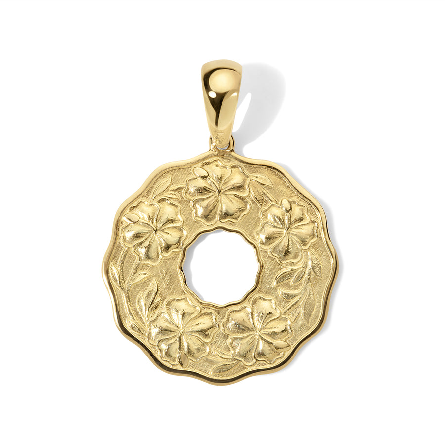 Sabra Coin Gold Pendant Necklace