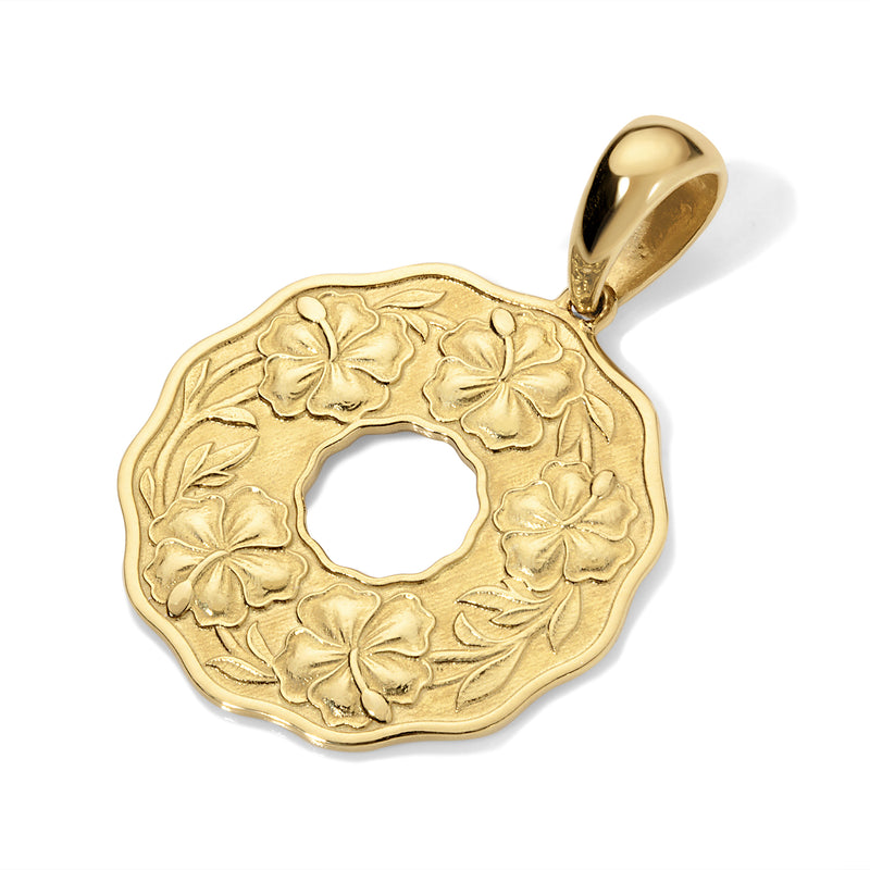 Sabra Coin Gold Pendant Necklace