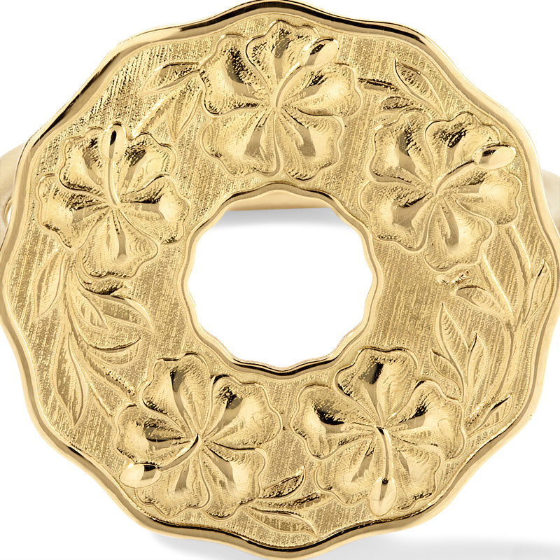 Sabra Coin Gold Ring