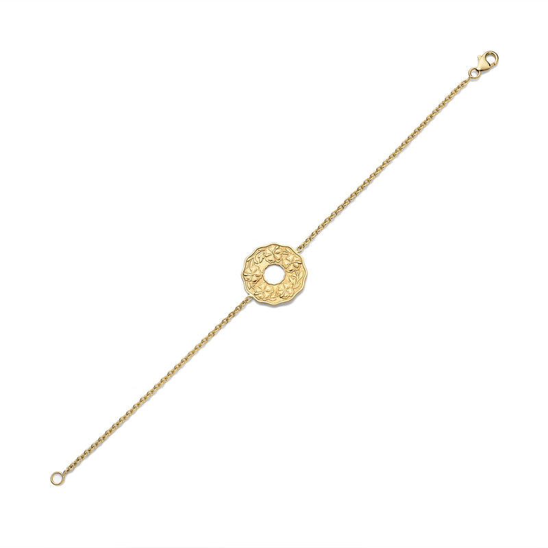 Sabra Single Coin Gold Bracelet