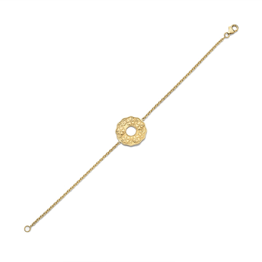 Sabra Single Coin Gold Bracelet