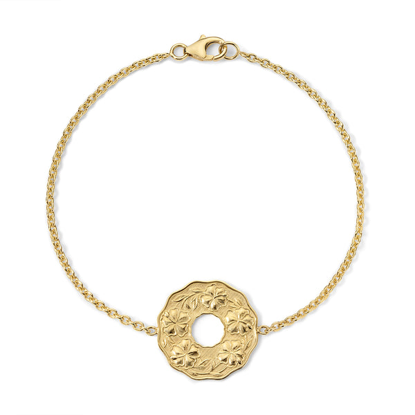 Sabra Single Coin Gold Bracelet