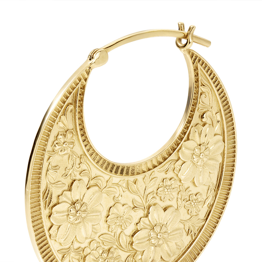 Sabra Qamar Gold Boba Hoop Earrings
