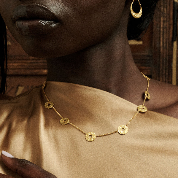 Sabra Coins Gold Necklace