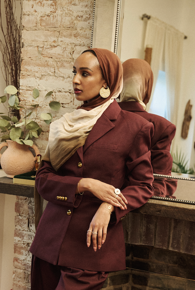 Sabra Qamar Gold Boba Hoop Earrings