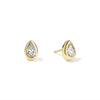 6- Pear cut Diamond Martini Stud