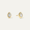 6- Pear cut Diamond Martini Stud